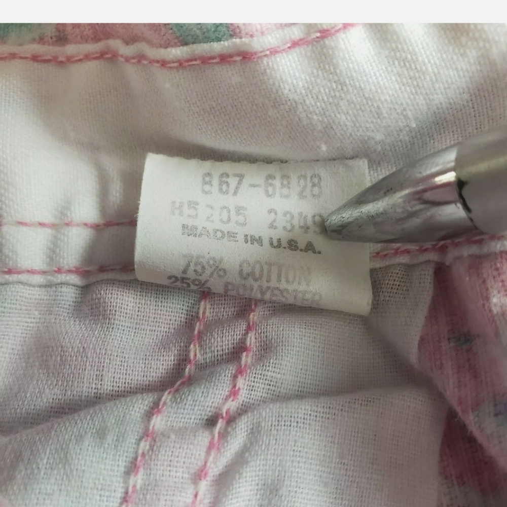 Vintage Oshkosh B'gosh Floral Overalls Corduroy - Picture 5 of 10